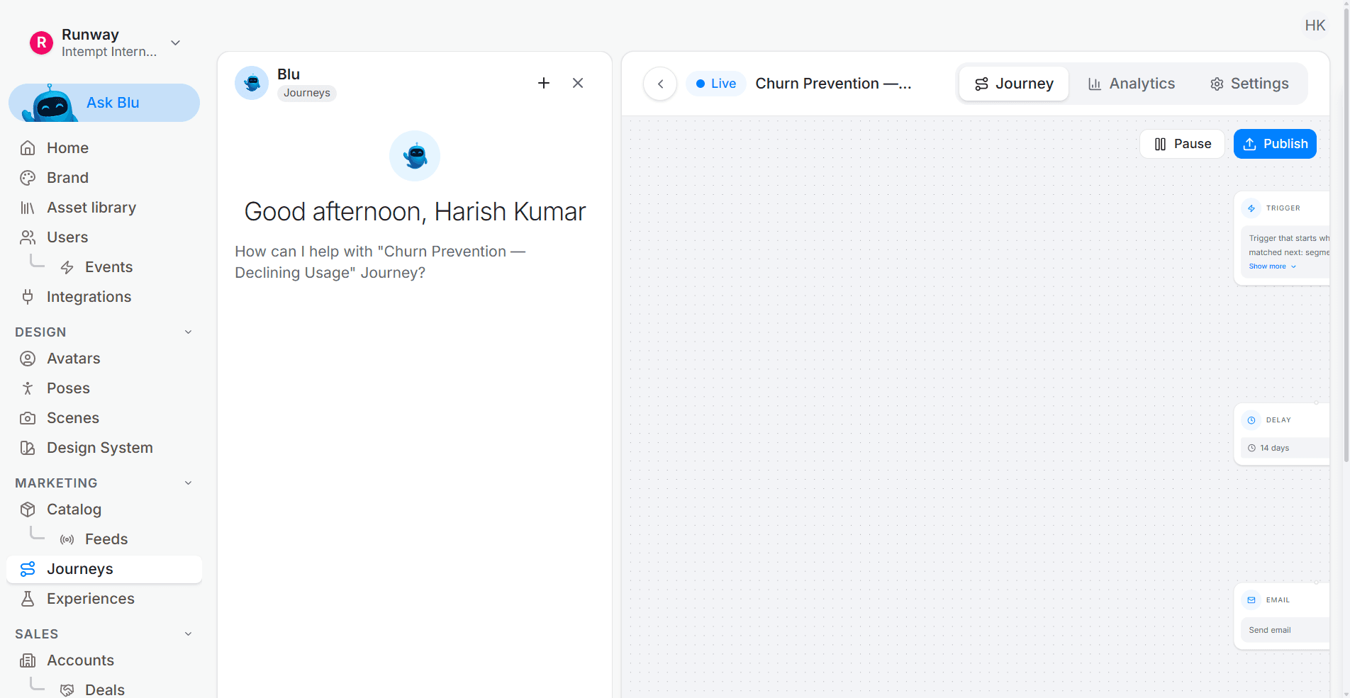 Recommendation feed setup: step 3, Step 3: Activate in Journeys
