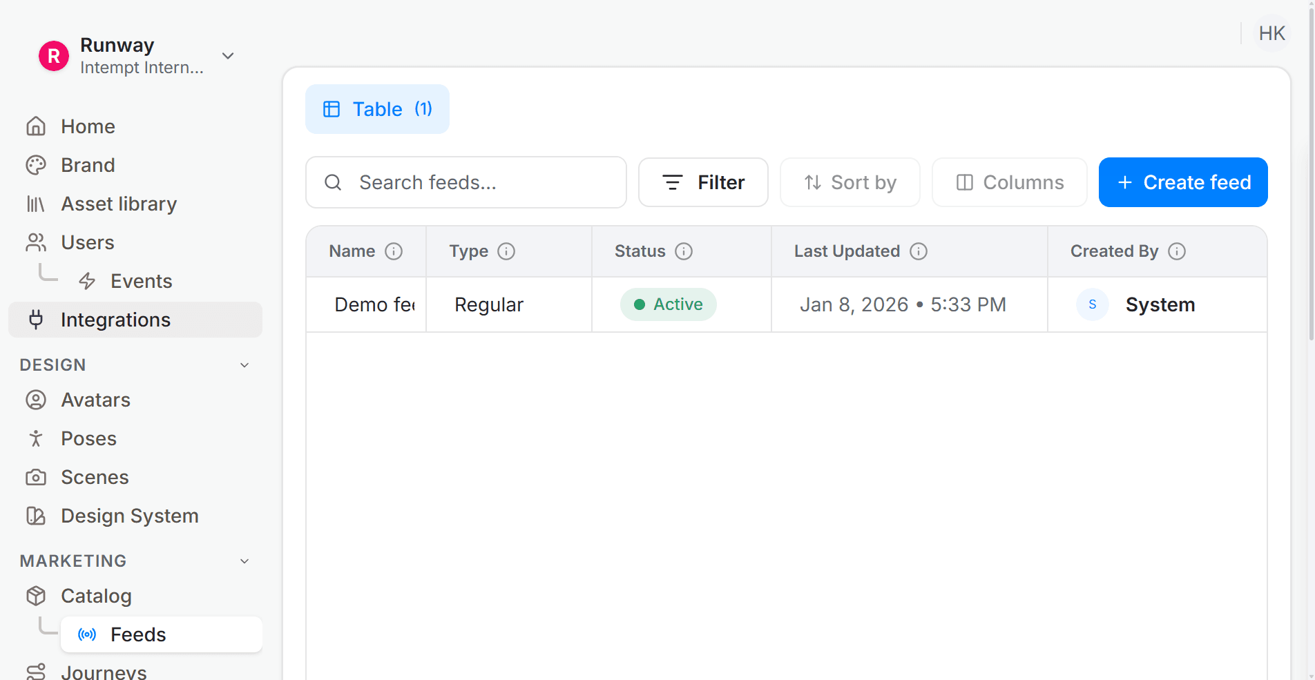 Setting Up Dynamic Feeds