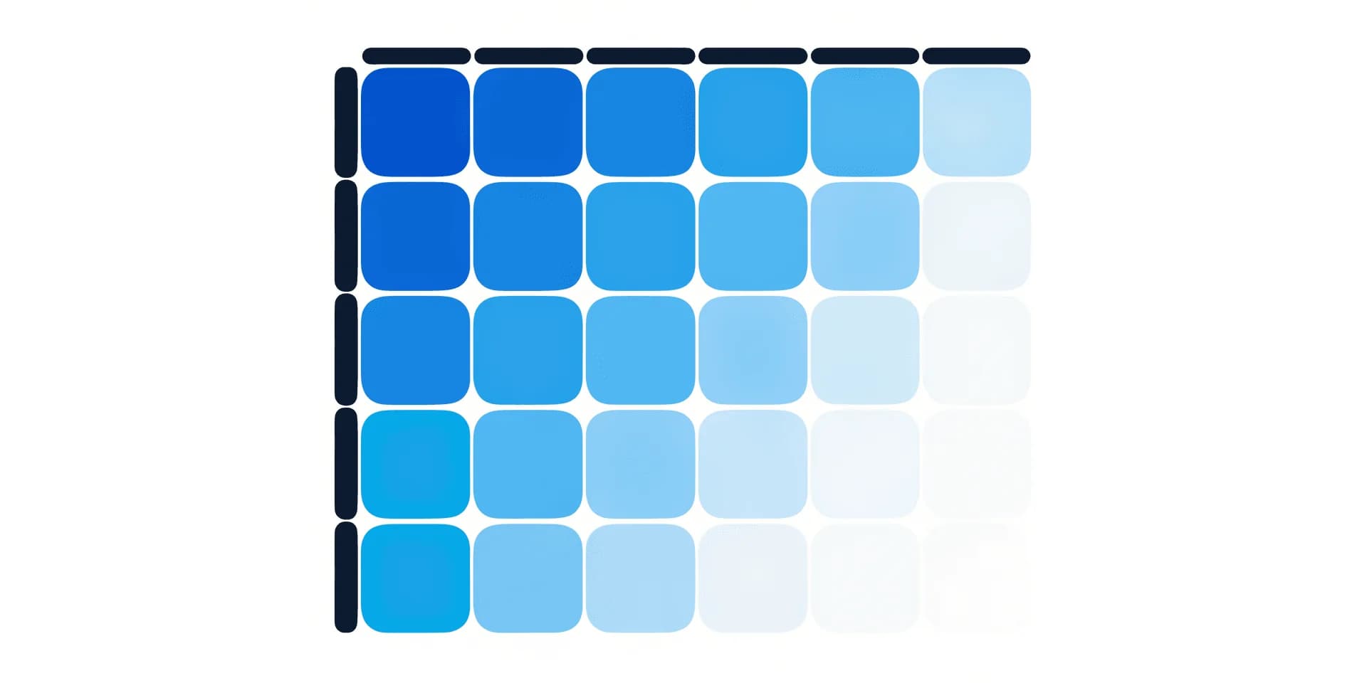 the-cohort-tracker returns a retention triangle: rows are acquisition cohorts, columns are periods after, and intensity fades as retention decays