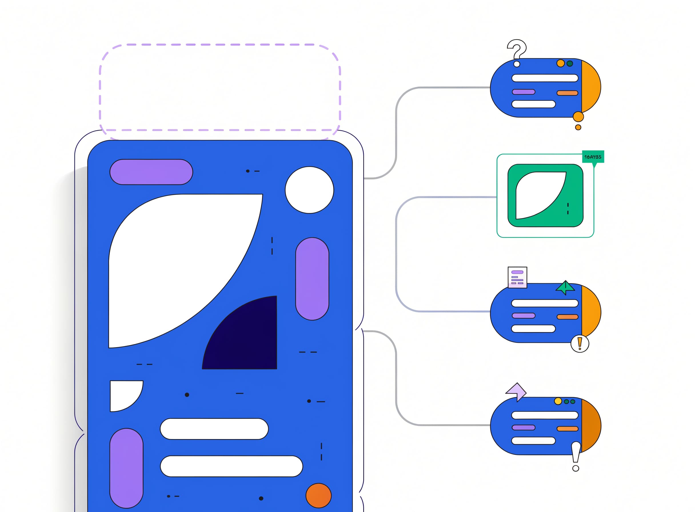 the-hook-lab frames the top hero region of a landing page in dashed lavender and scores four hook-variant pills each with a framework icon and a winner highlighted green