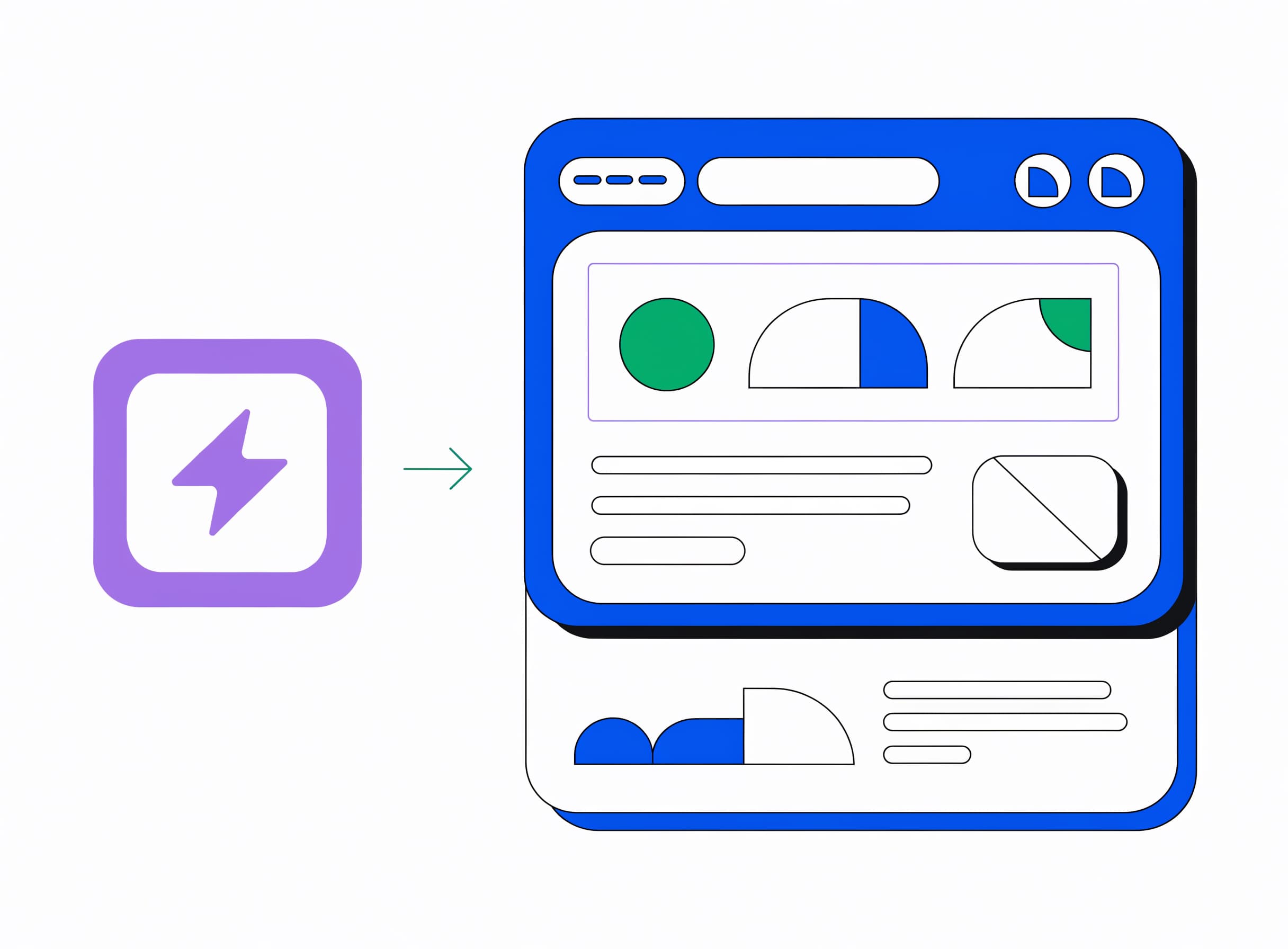 the-cold-opener anchors an email card on a research signal, with an arrow connecting the lightning-bolt signal to the highlighted opening line and an unhighlighted signature block below