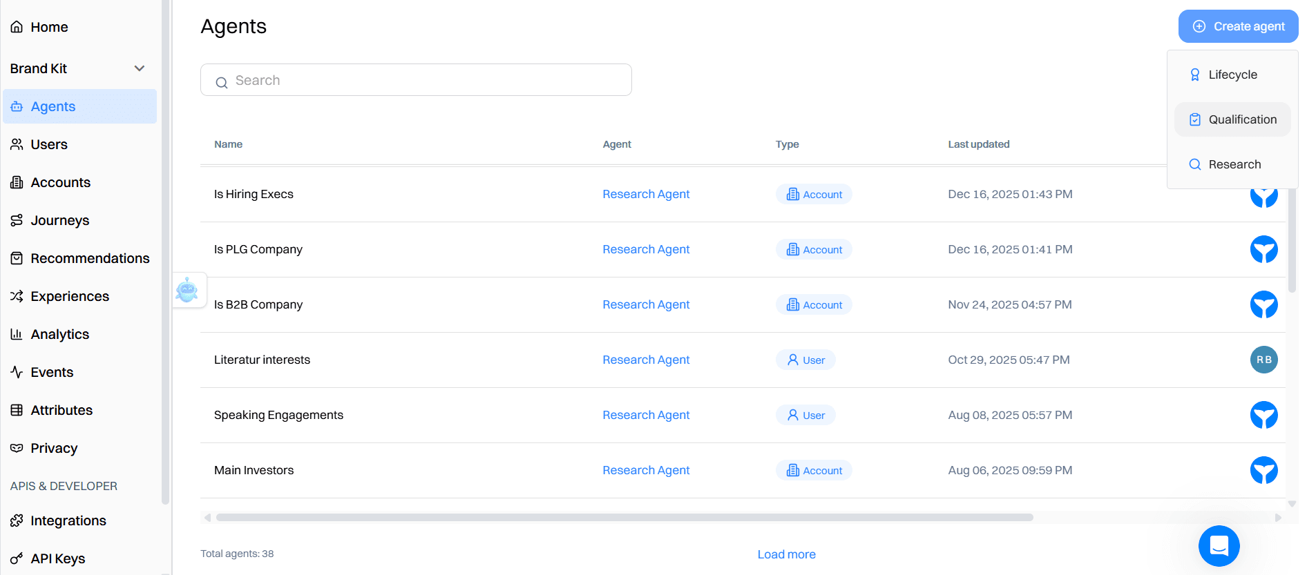 Step 5: Set Up Intempt's Qualification Agent