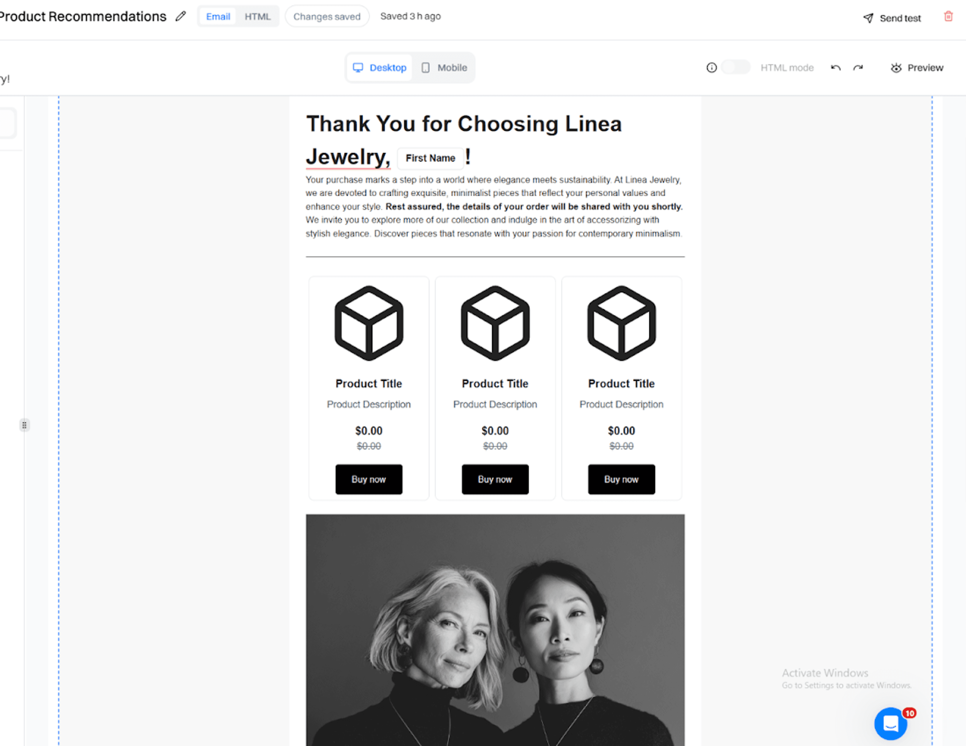 Step 2: Create the emails using Blu