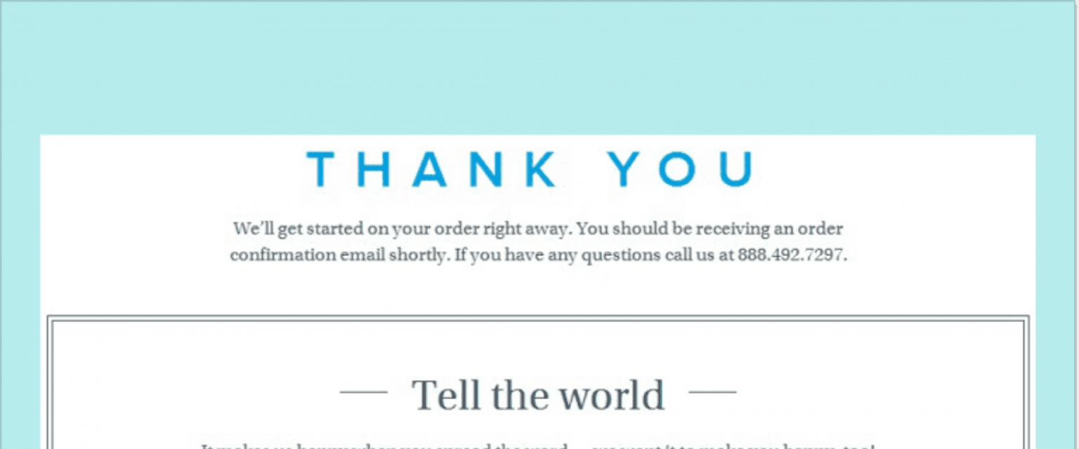 Warby Parker post-purchase cross-sell email example