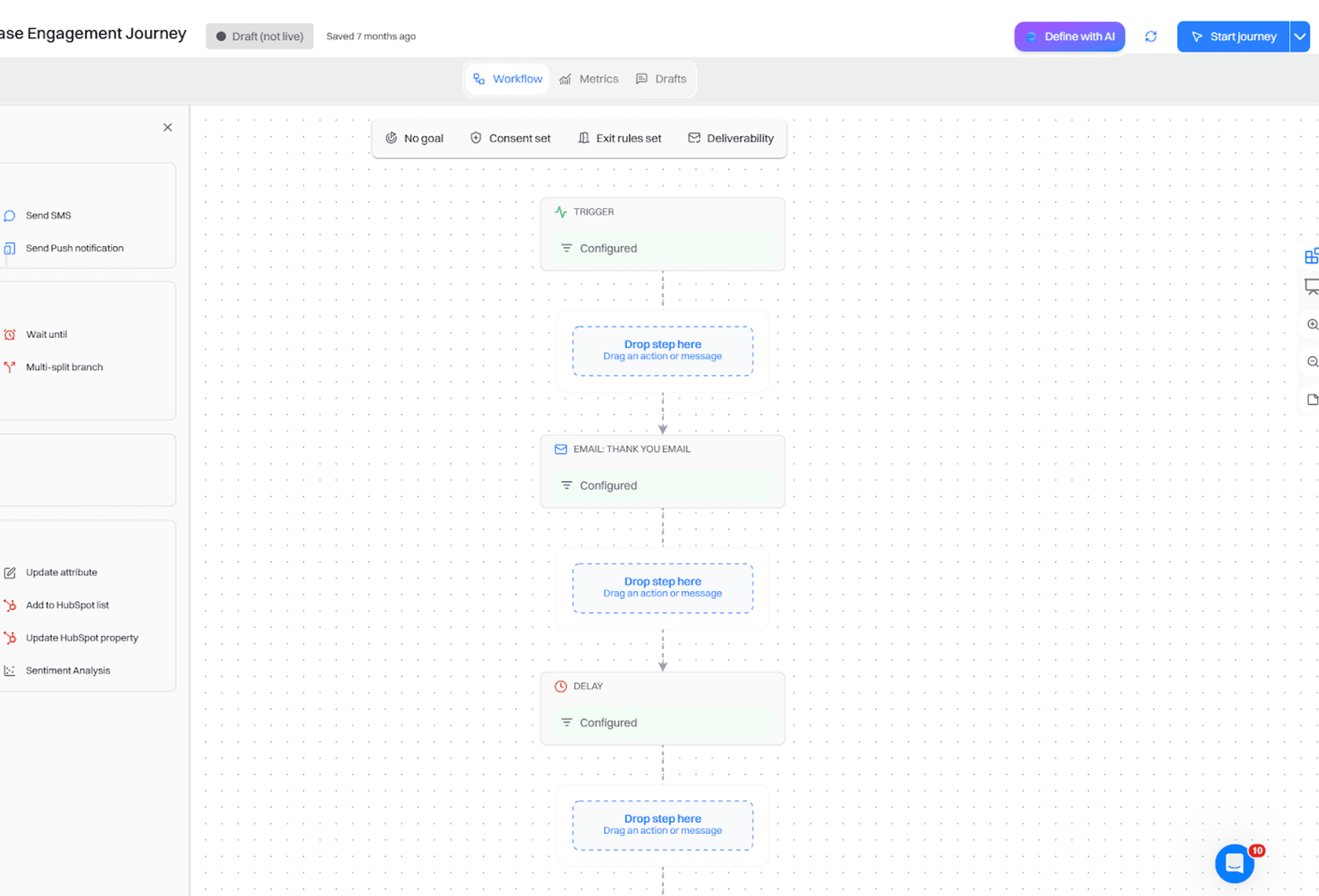 Step 6: Build the Repeat Purchase Engagement Journey in Intempt
