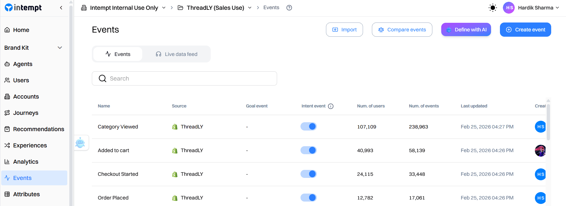 Step 1: Track Key Events