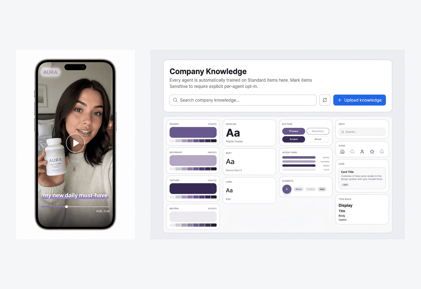 Brand Kit applied to every AI UGC video