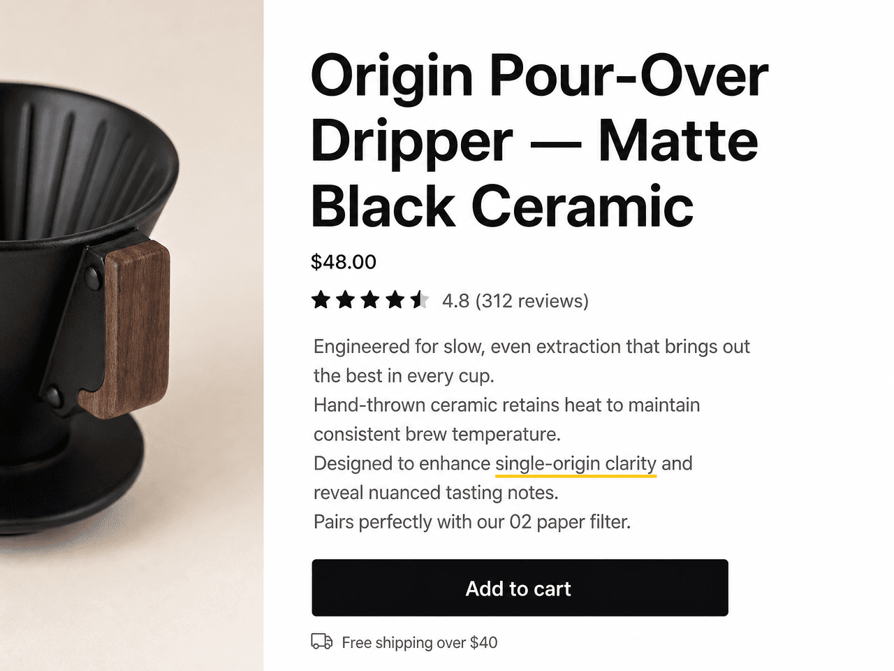 Copy refresh with brand voice applied