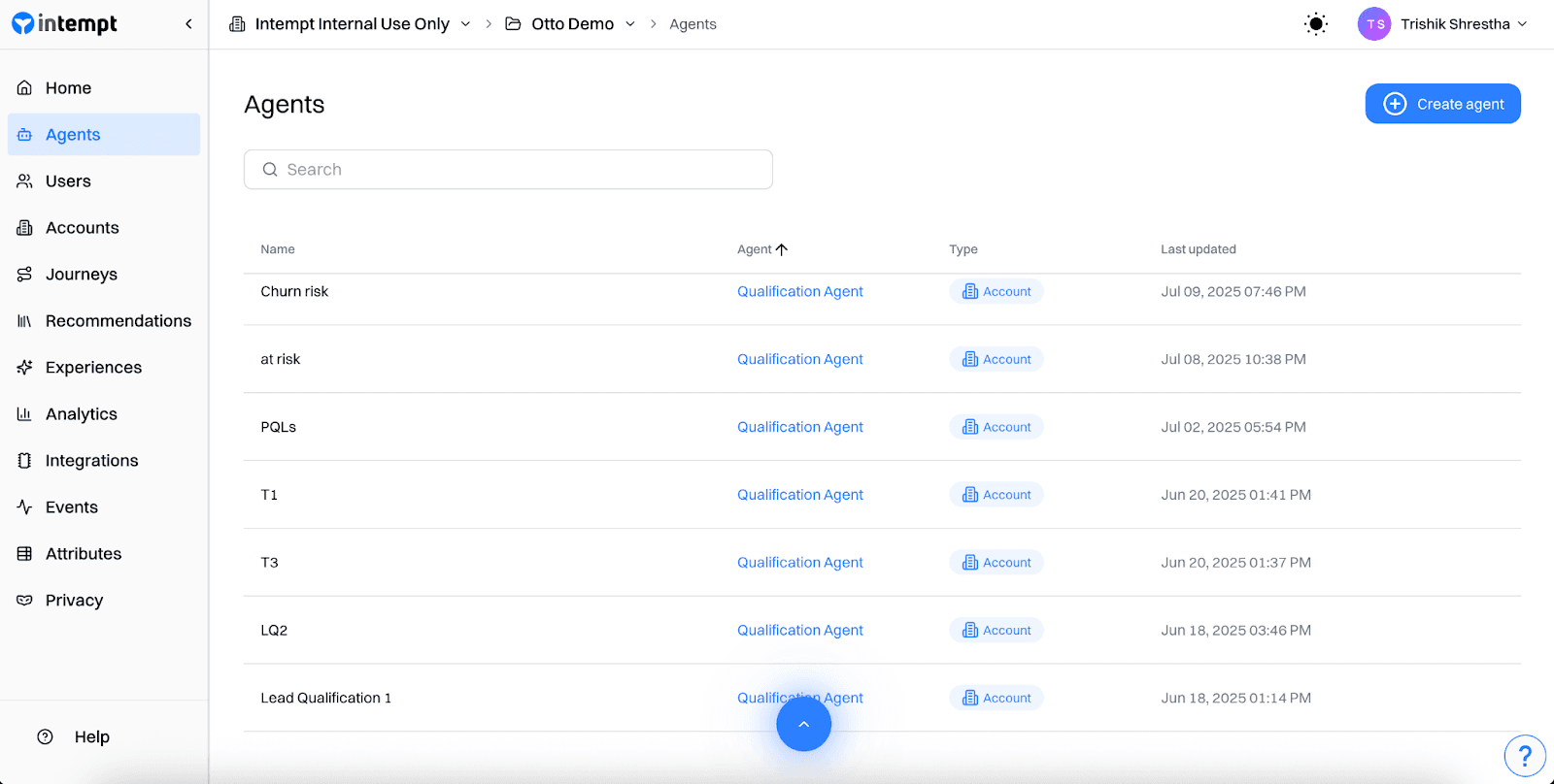 Create Qualification Agent
