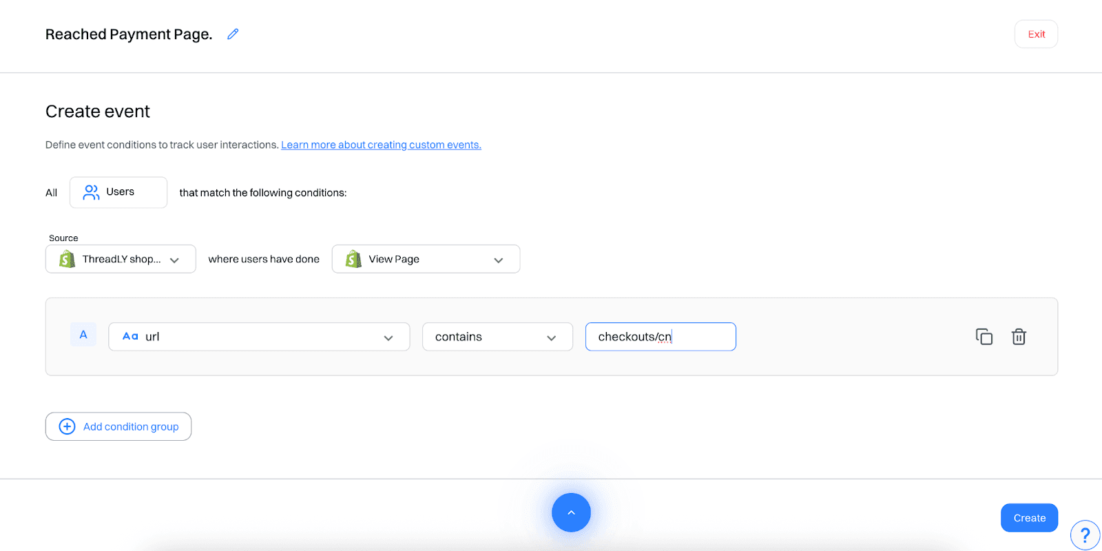 Create custom events