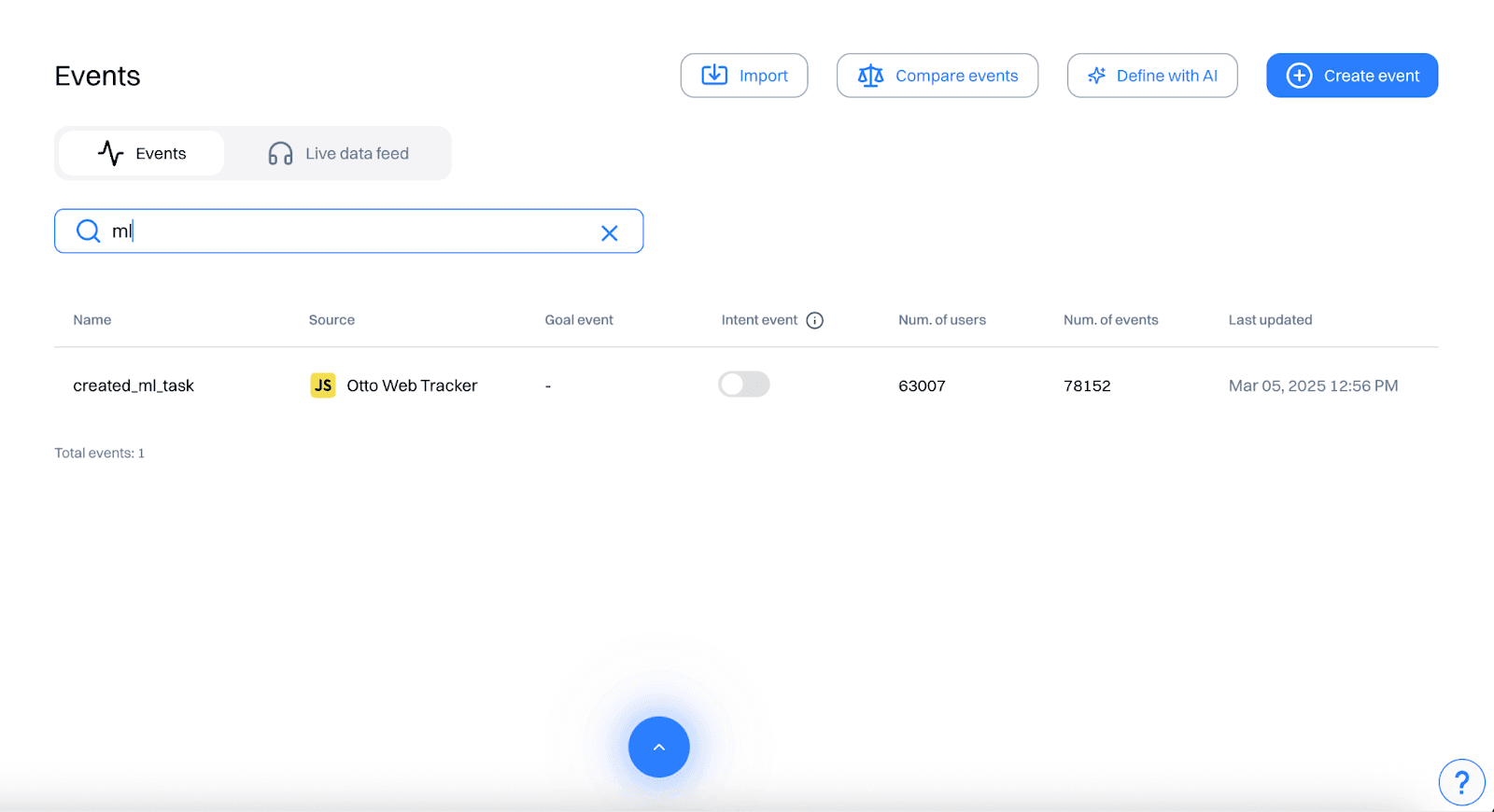 Check or define key events