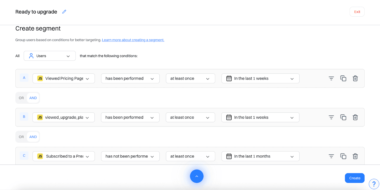 Ready to upgrade segment