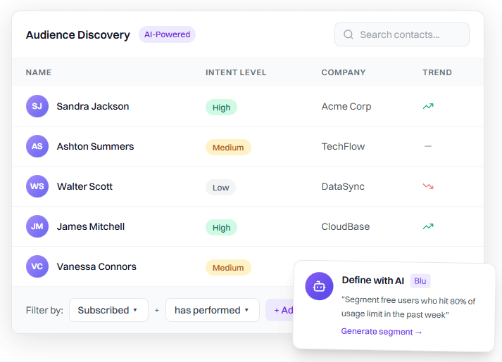 Audience discovery, enrichment, and predictive scoring