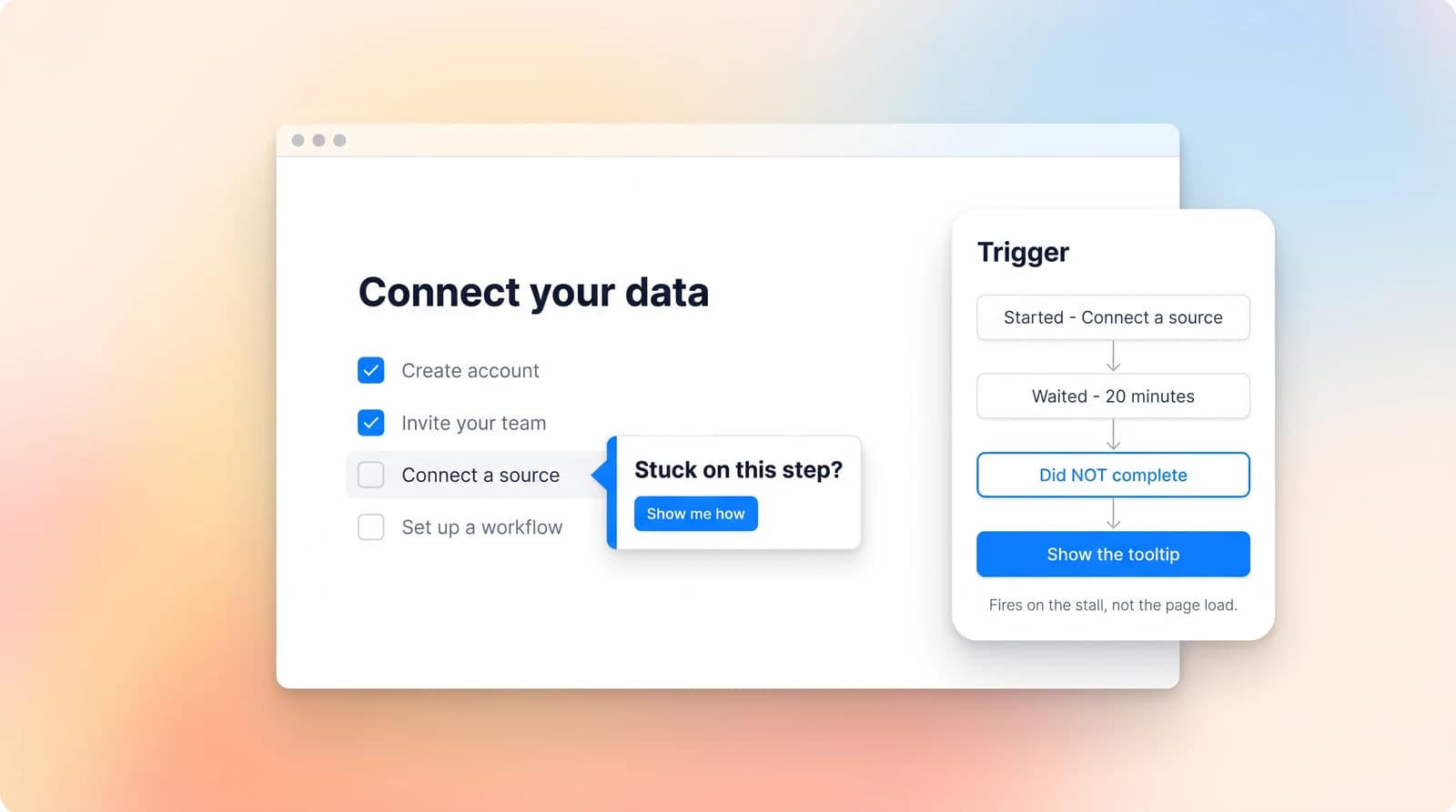 Help users when they get stuck