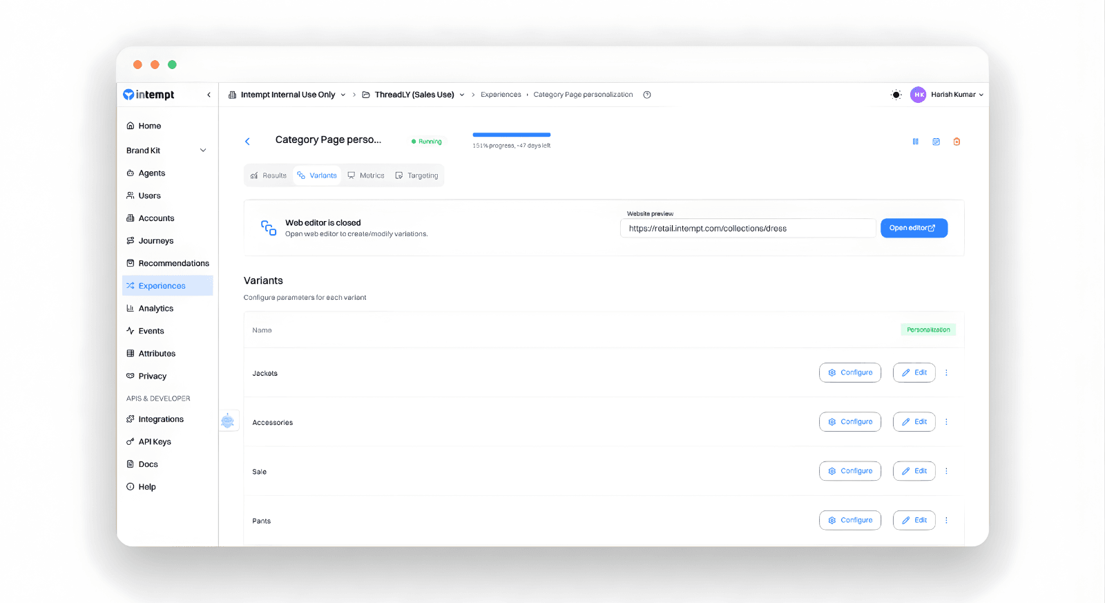 Visual Editor Deployment (Experiences)