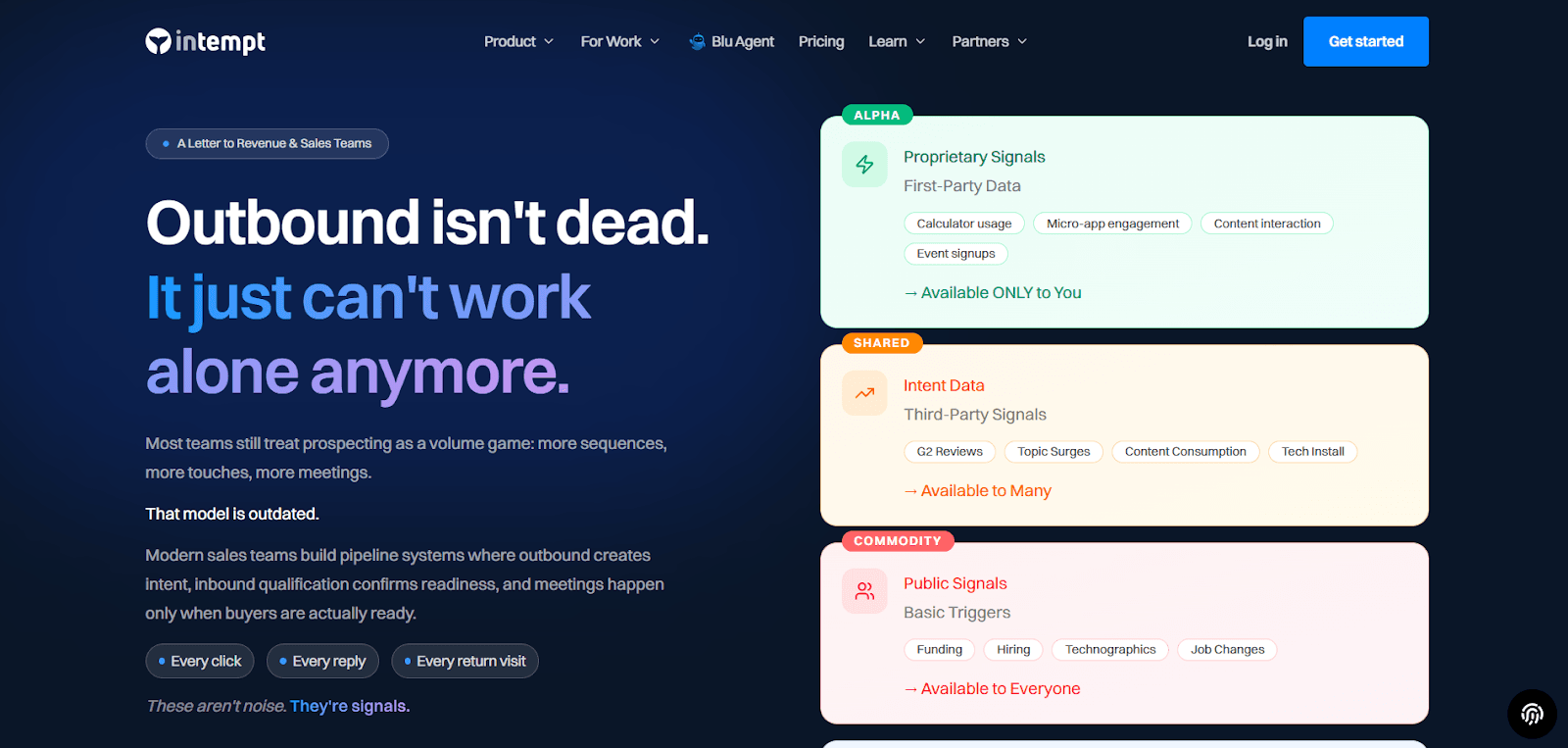 Intempt AI-native sales platform
