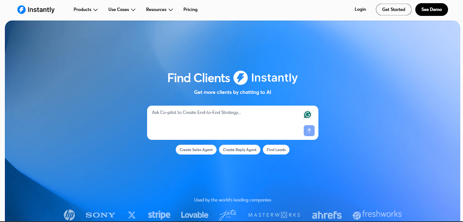 Instantly.ai cold email platform