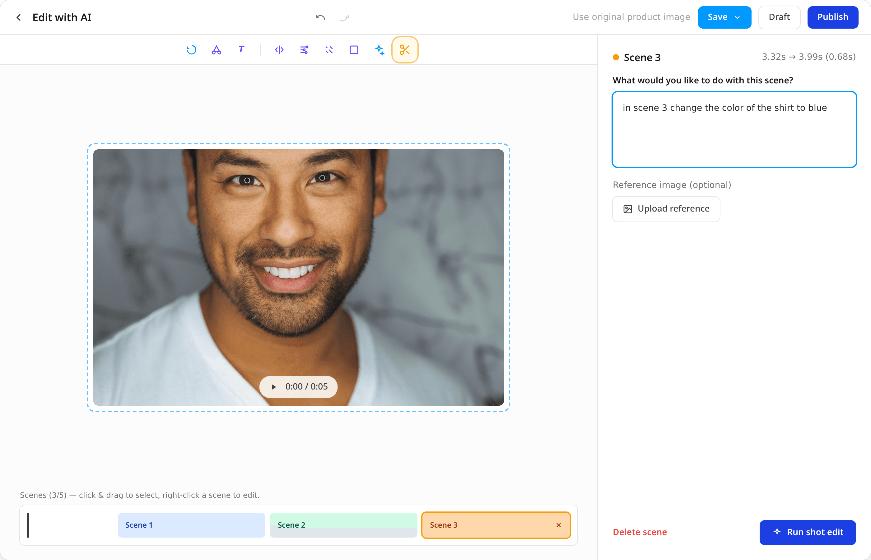Edit with AI, not with a timeline