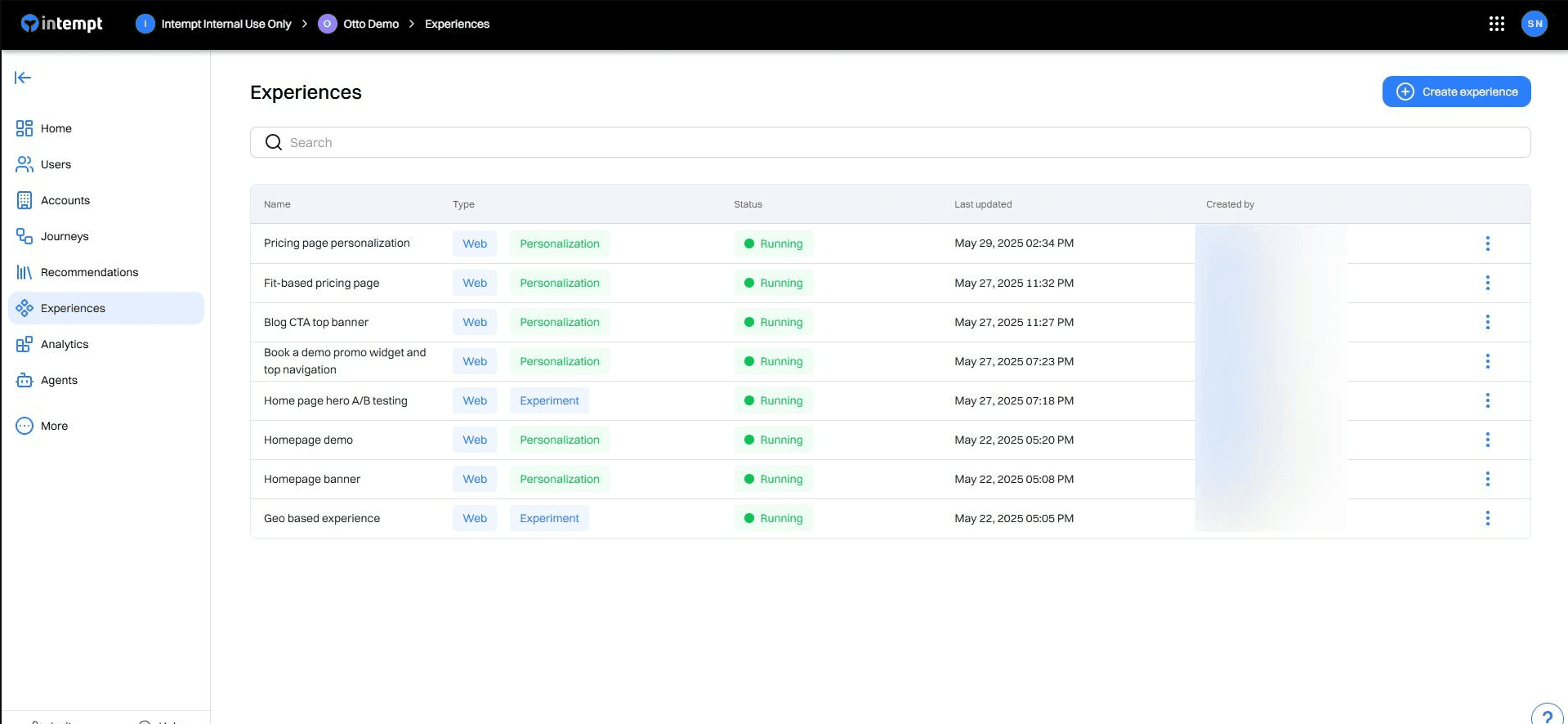 An additive personalized entry point that leaves site navigation intact