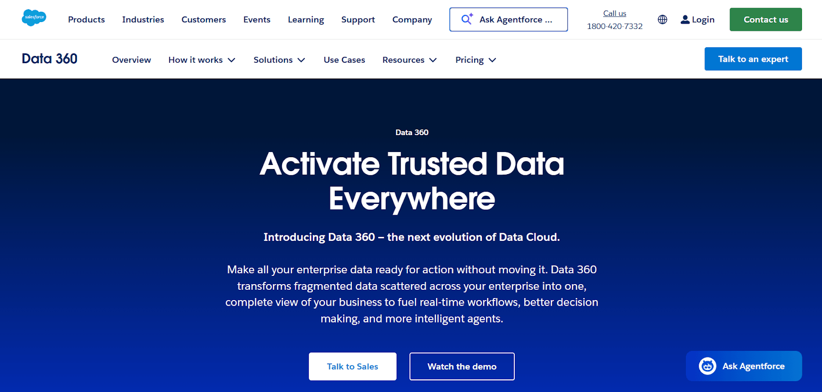 Salesforce Data 360 enterprise CDP
