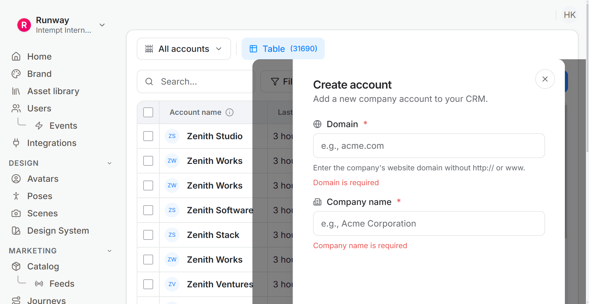 Import the Lead List into Intempt