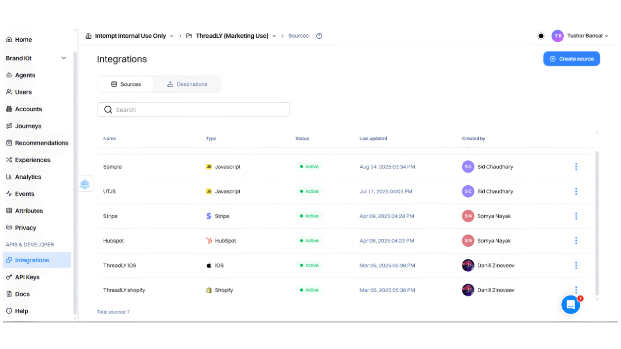 Unify customer data