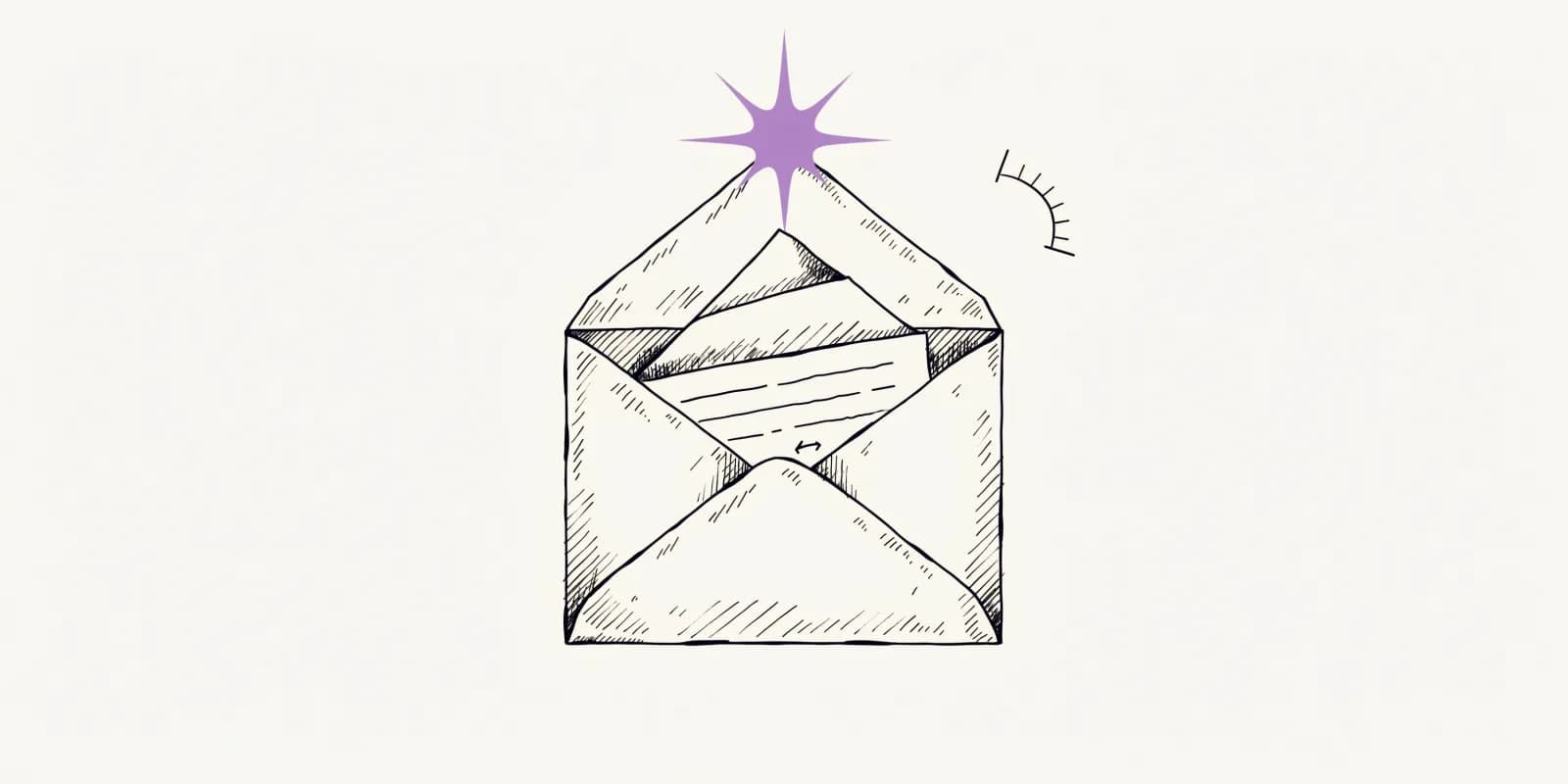 the-cold-opener writes a short cold email around a specific trigger signal starburst, with a tight word-count bracket in the corner and a single CTA arrow at the bottom
