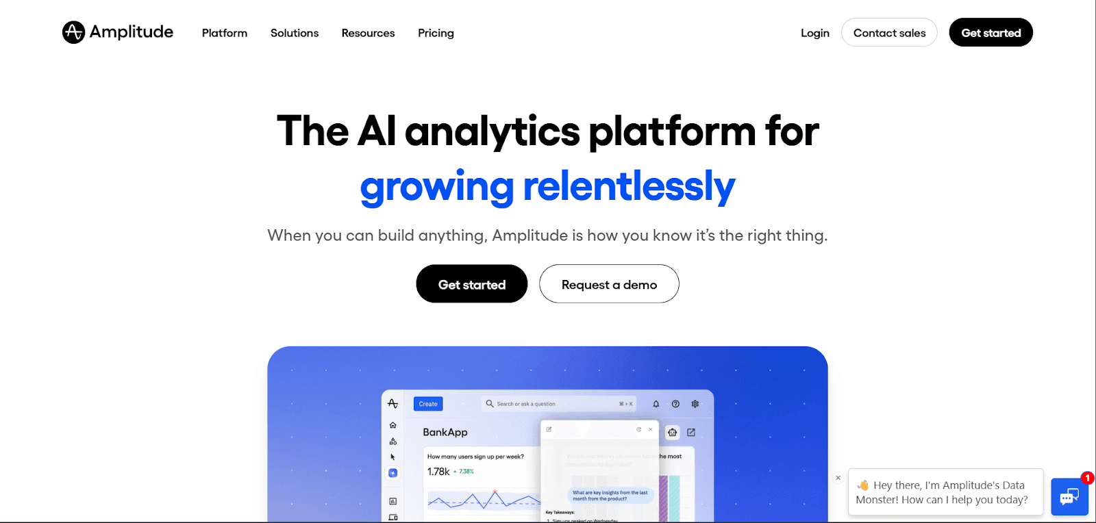 Amplitude behavioral analytics platform