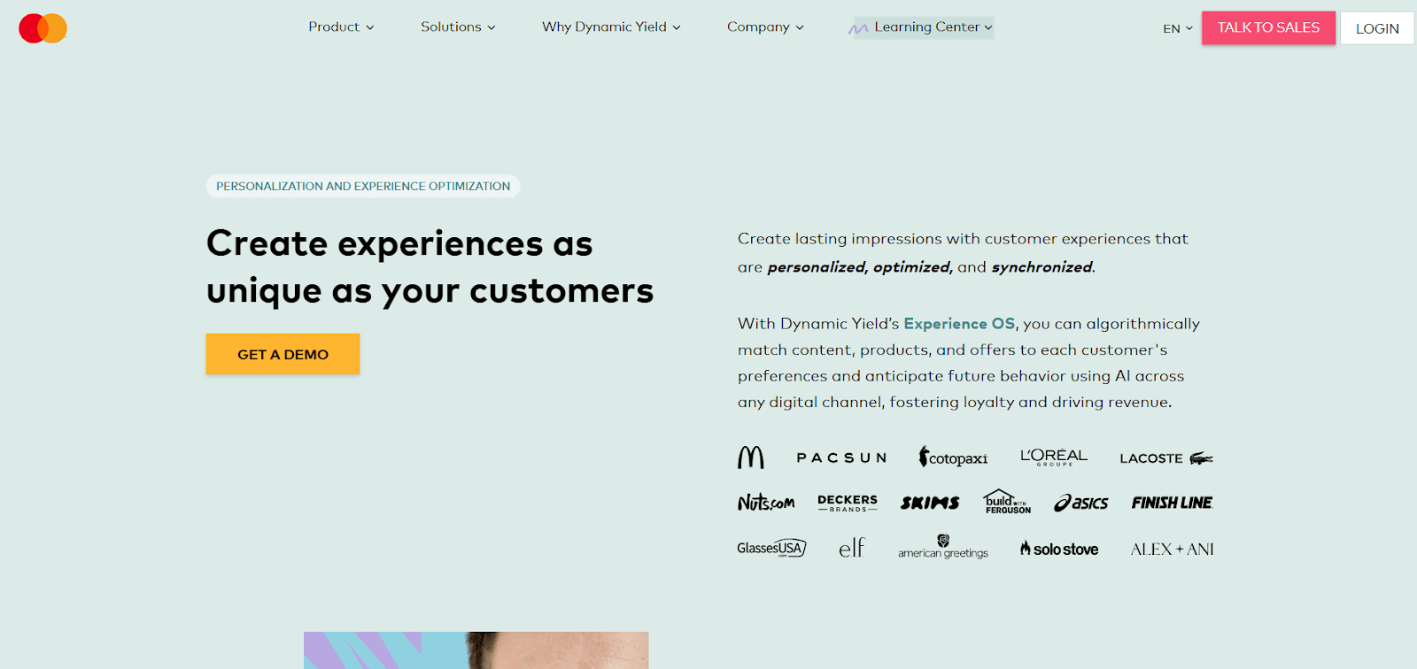 Dynamic Yield enterprise personalization