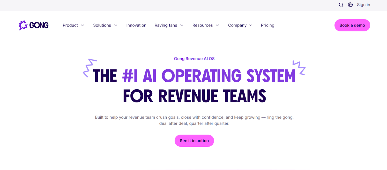 Gong revenue intelligence platform
