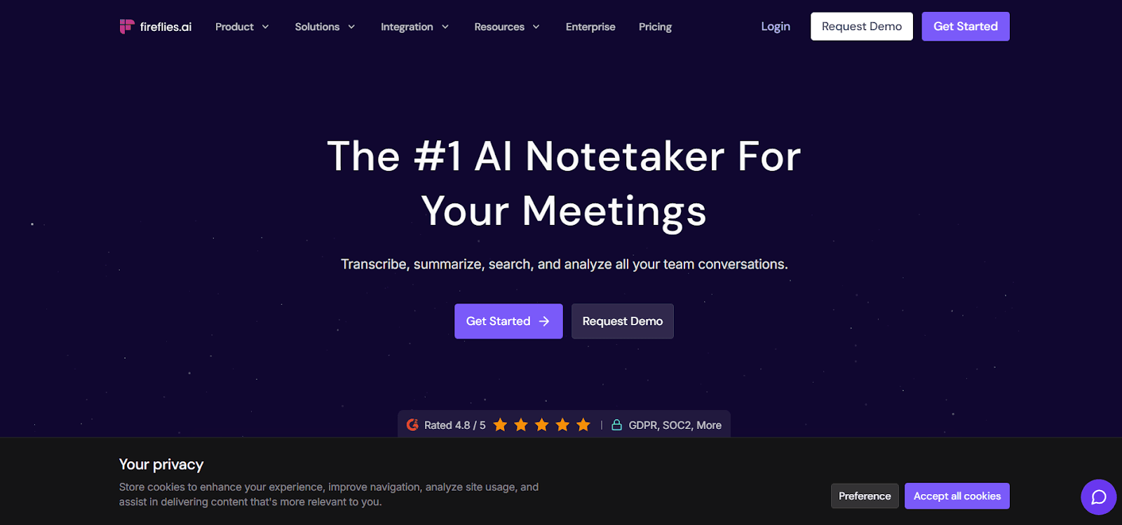 Fireflies.ai meeting intelligence platform