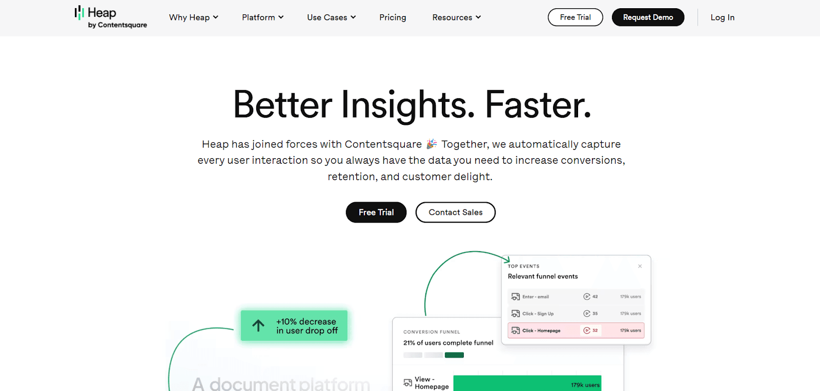 Heap automatic behavioral analytics