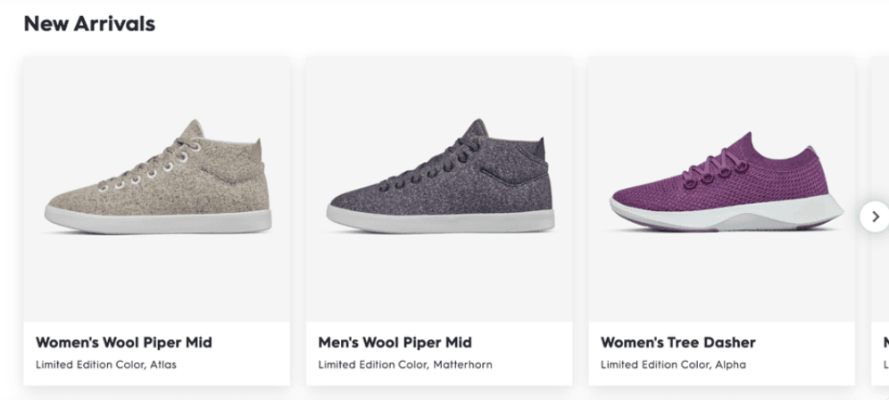 Homepage bestseller and trending product recommendations for anonymous first-time visitors