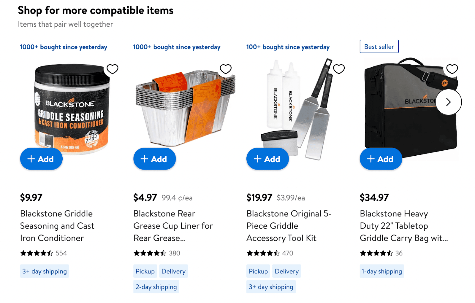 Cart and checkout product recommendations with free shipping threshold nudge