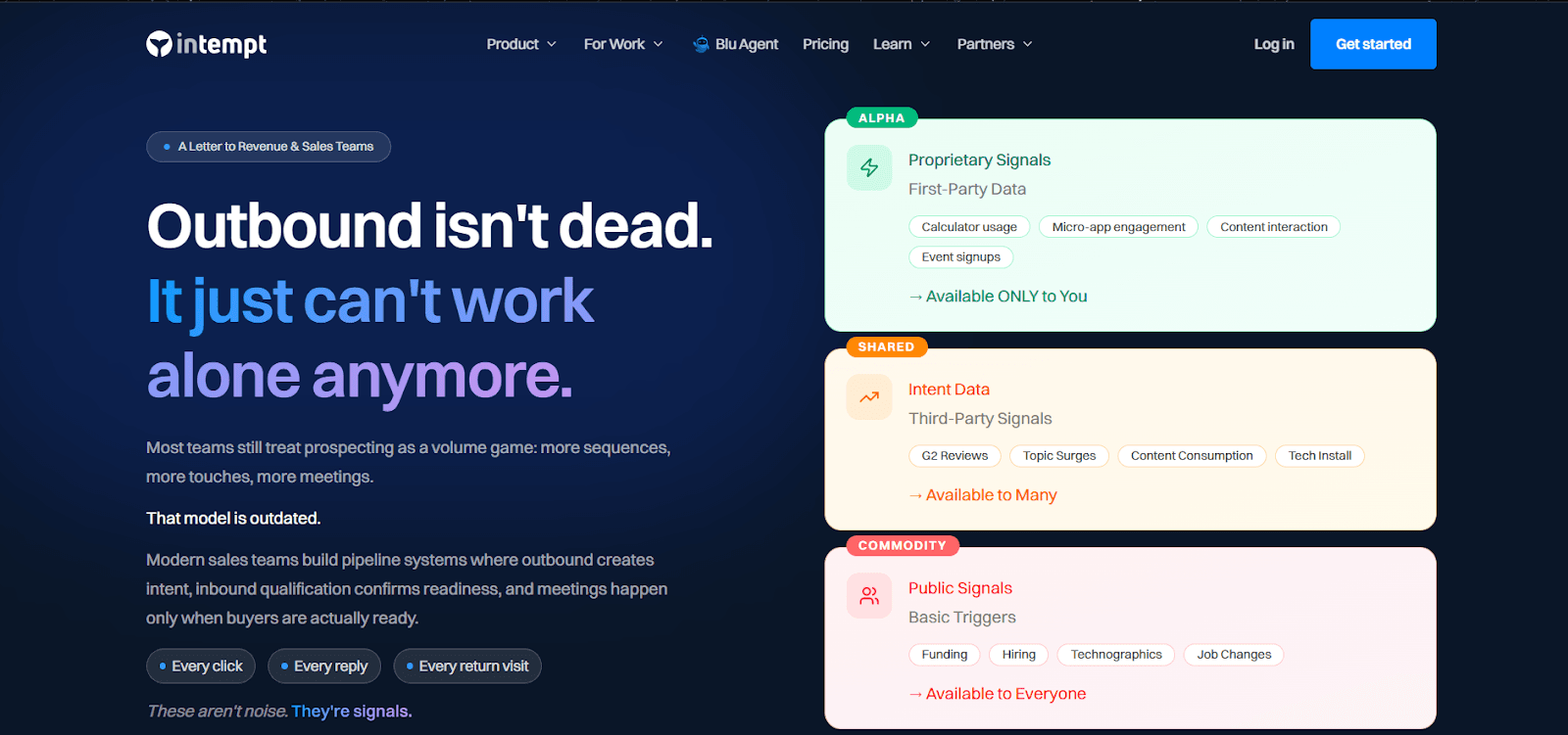 Intempt AI-native sales platform