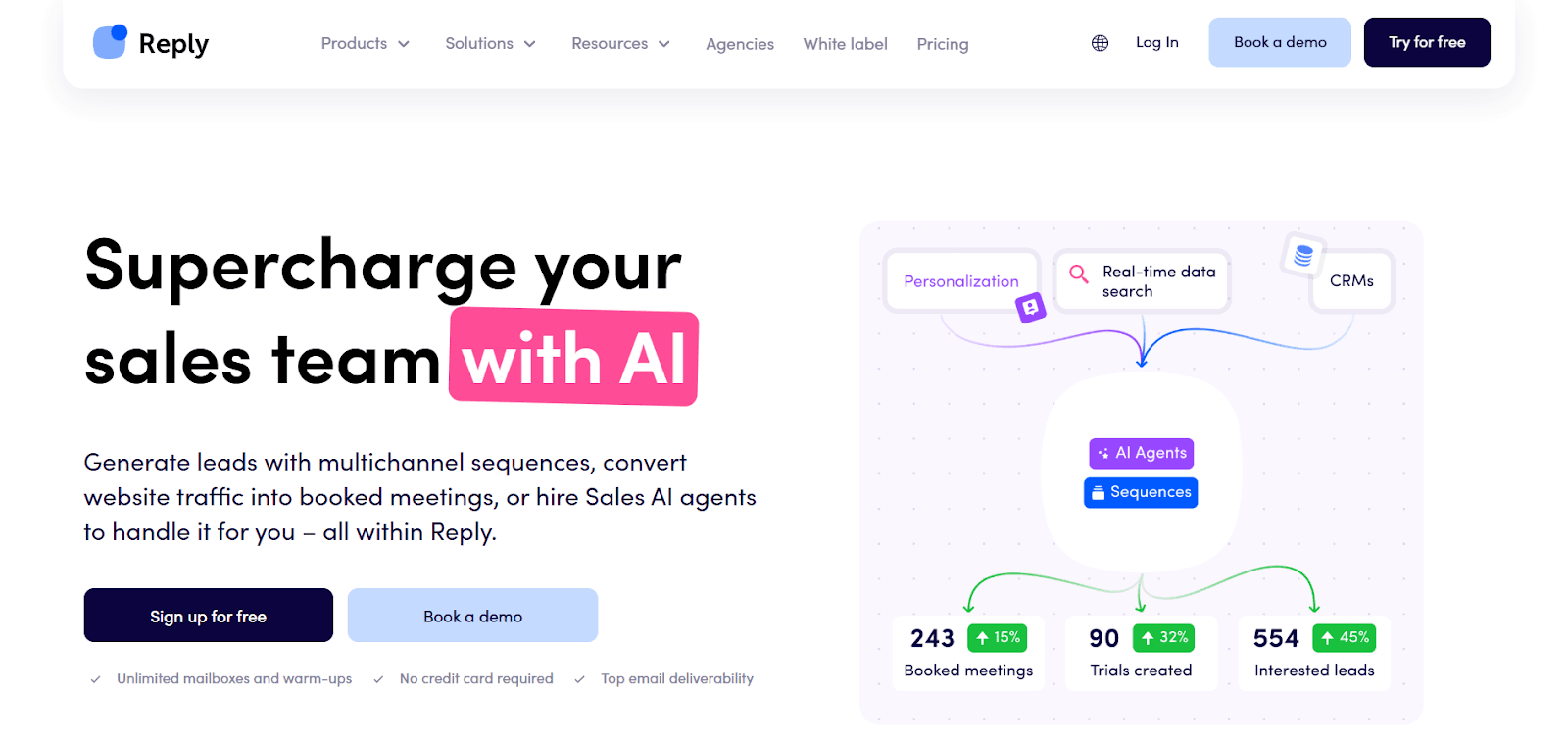 Reply.io AI sales engagement platform