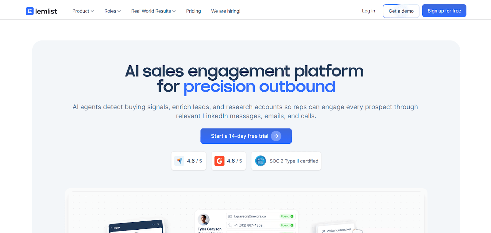 Lemlist cold email platform