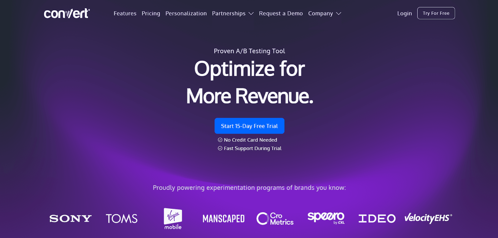 Convert Experiences A/B testing platform