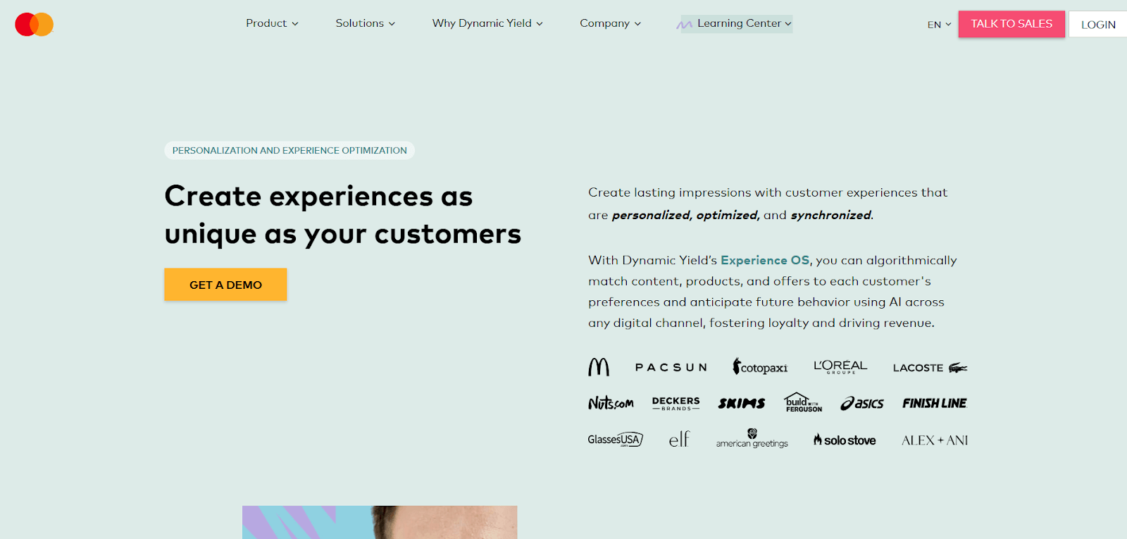 Dynamic Yield enterprise personalization platform