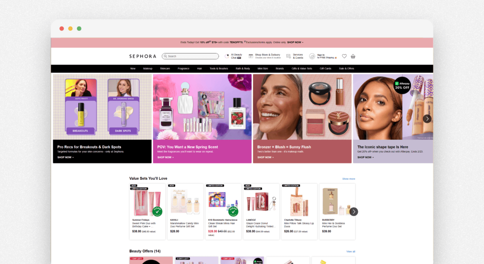 Sephora cross-channel personalization