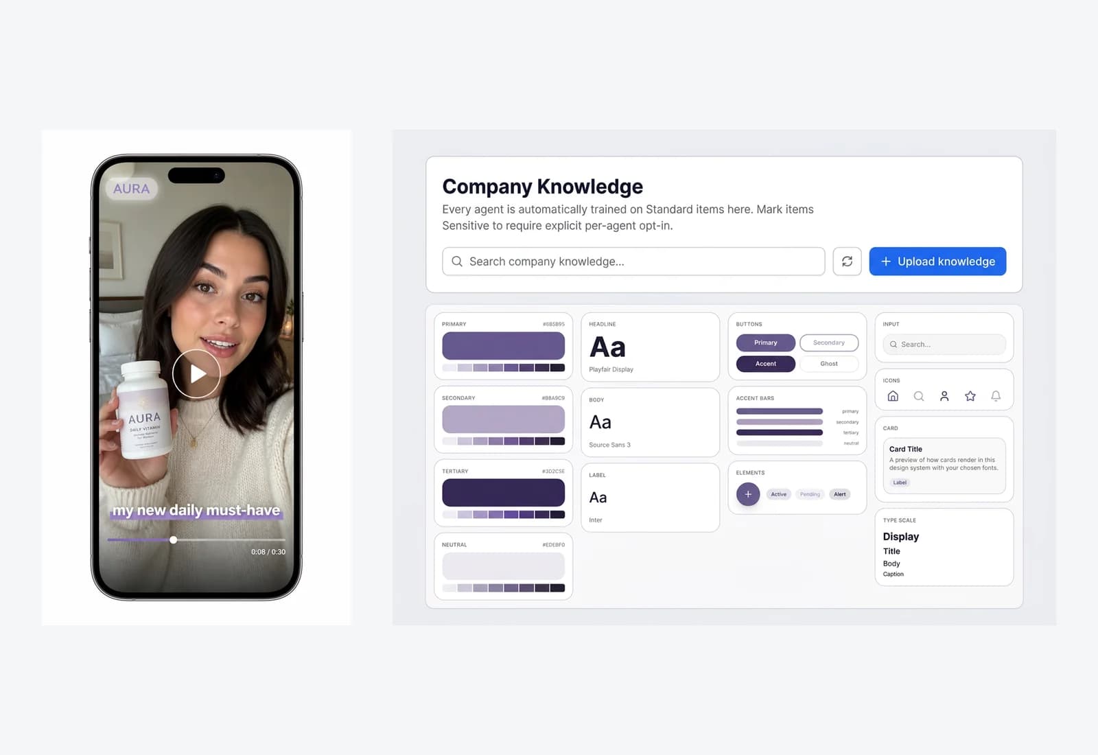 Brand Kit applied to every AI UGC video