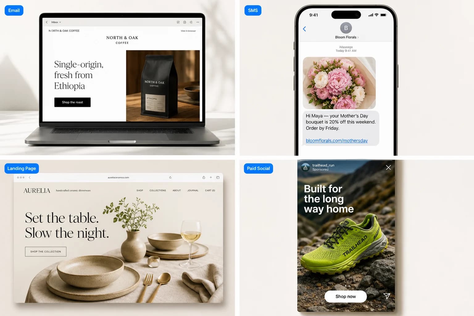 Omnichannel campaign builder interface