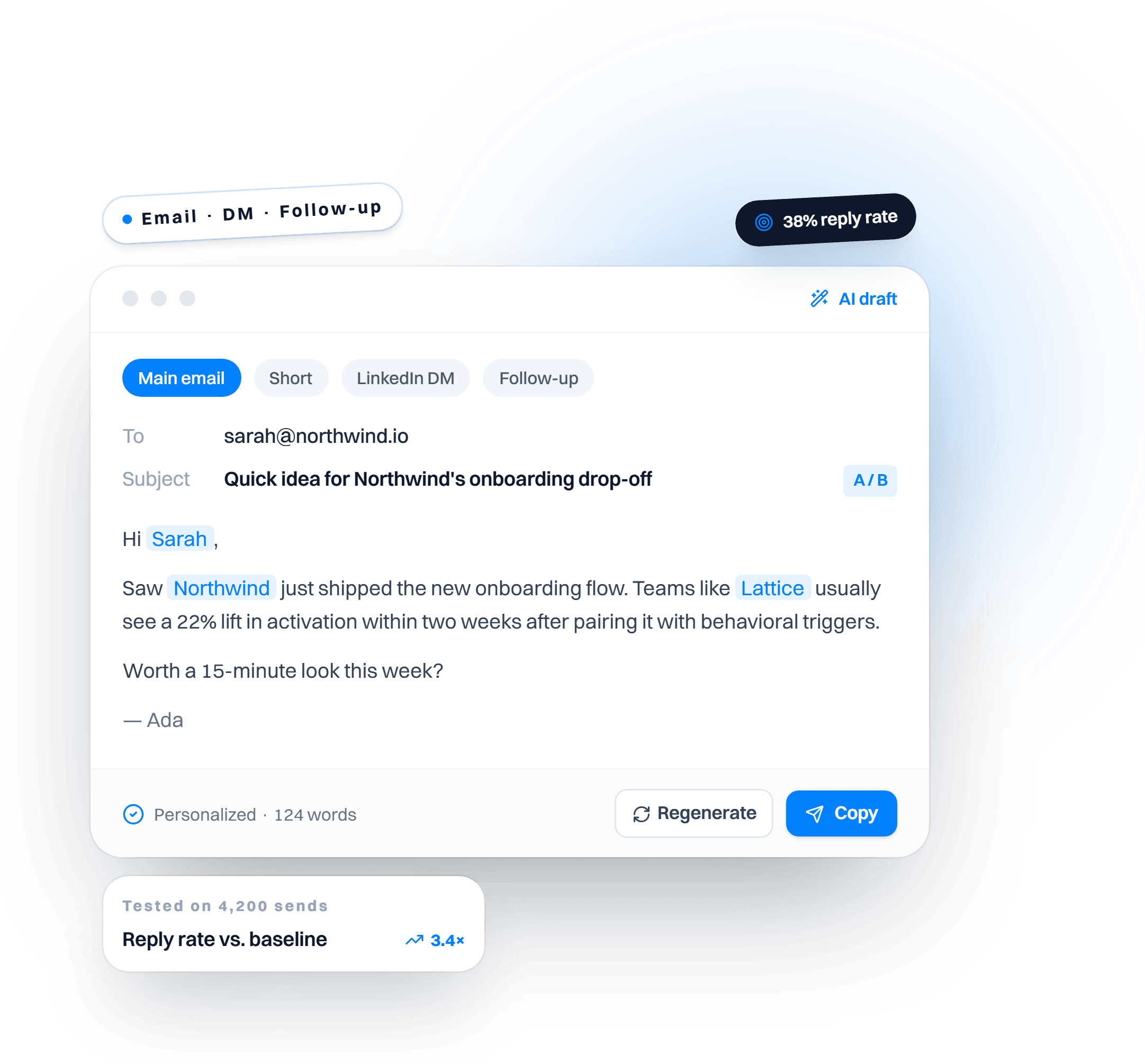 AI Sales Email & Pitch Generator preview