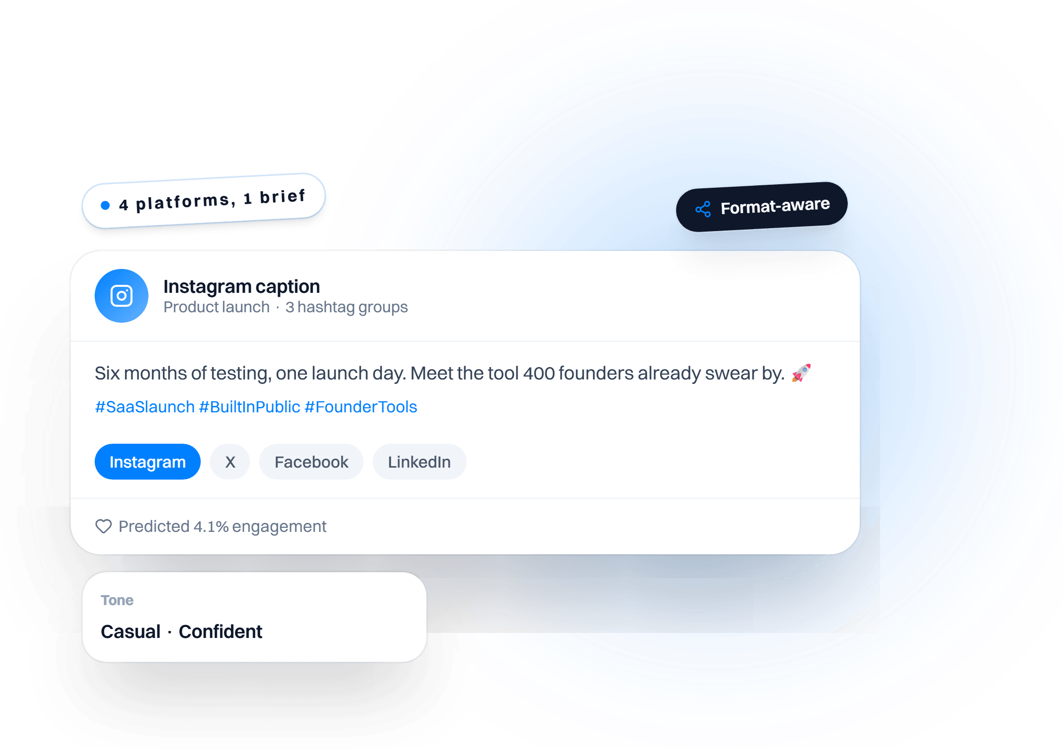 Social Media Post Generator preview