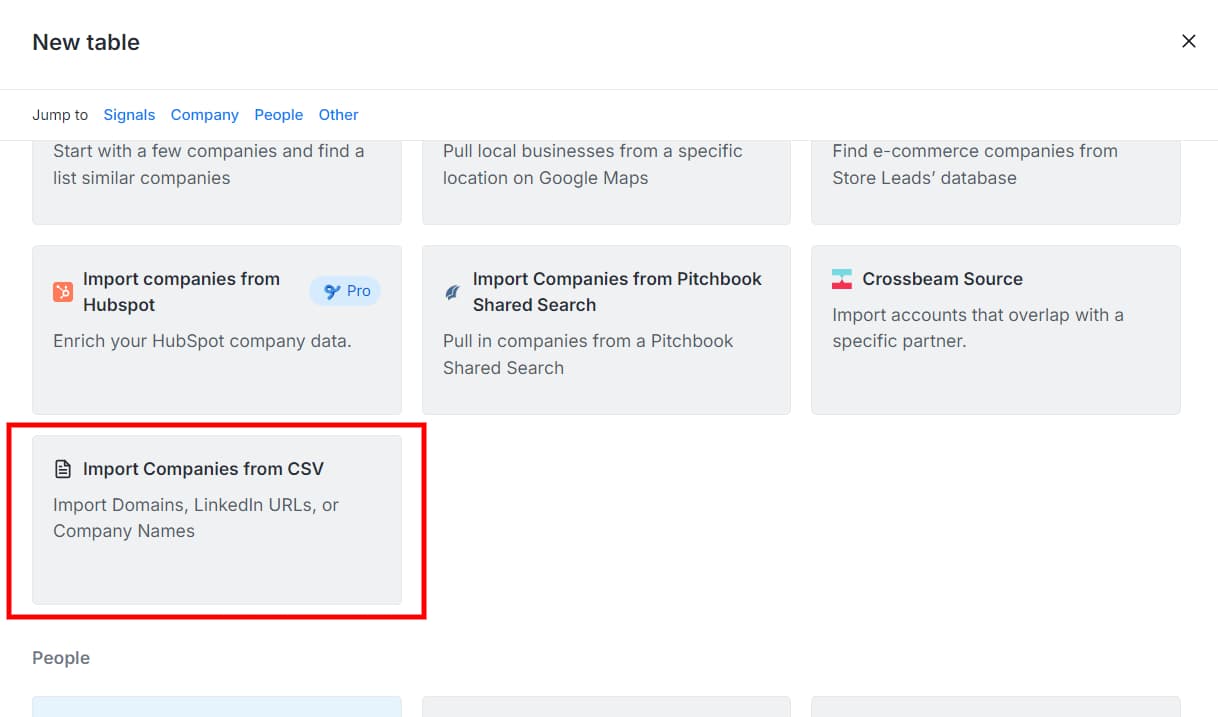 Outbound automation setup: Import the leads