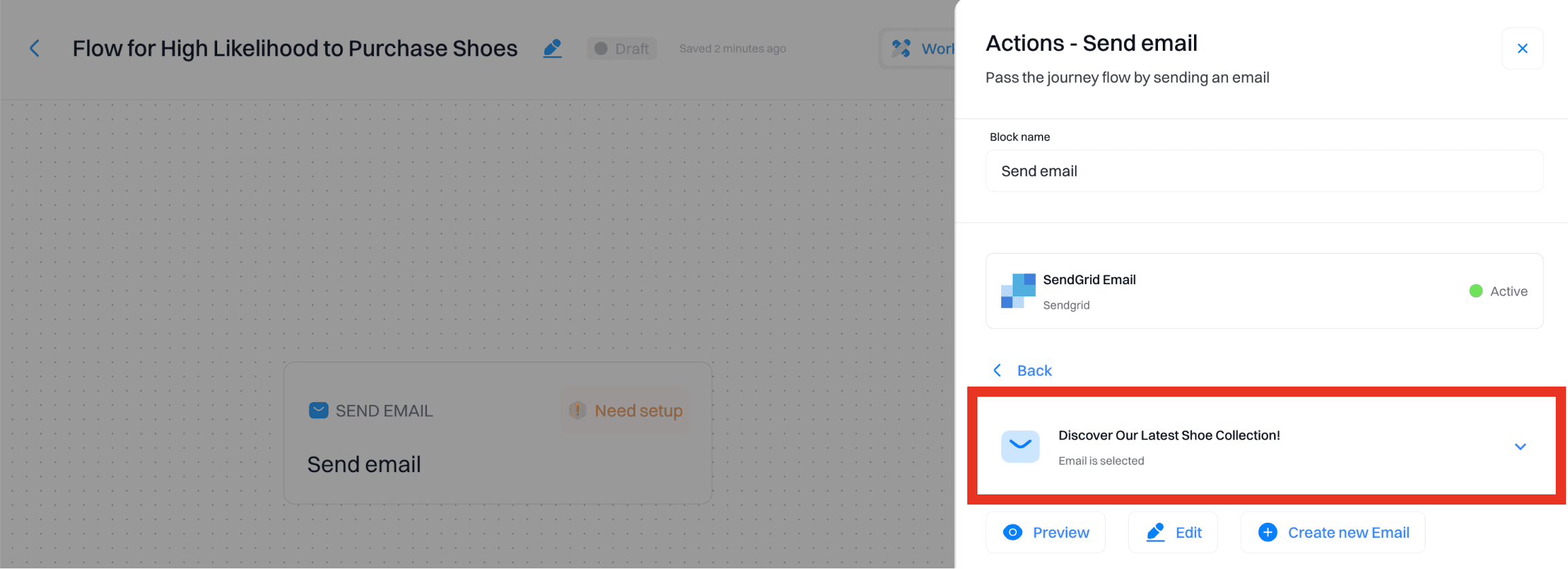Upsell prediction setup: Initial email