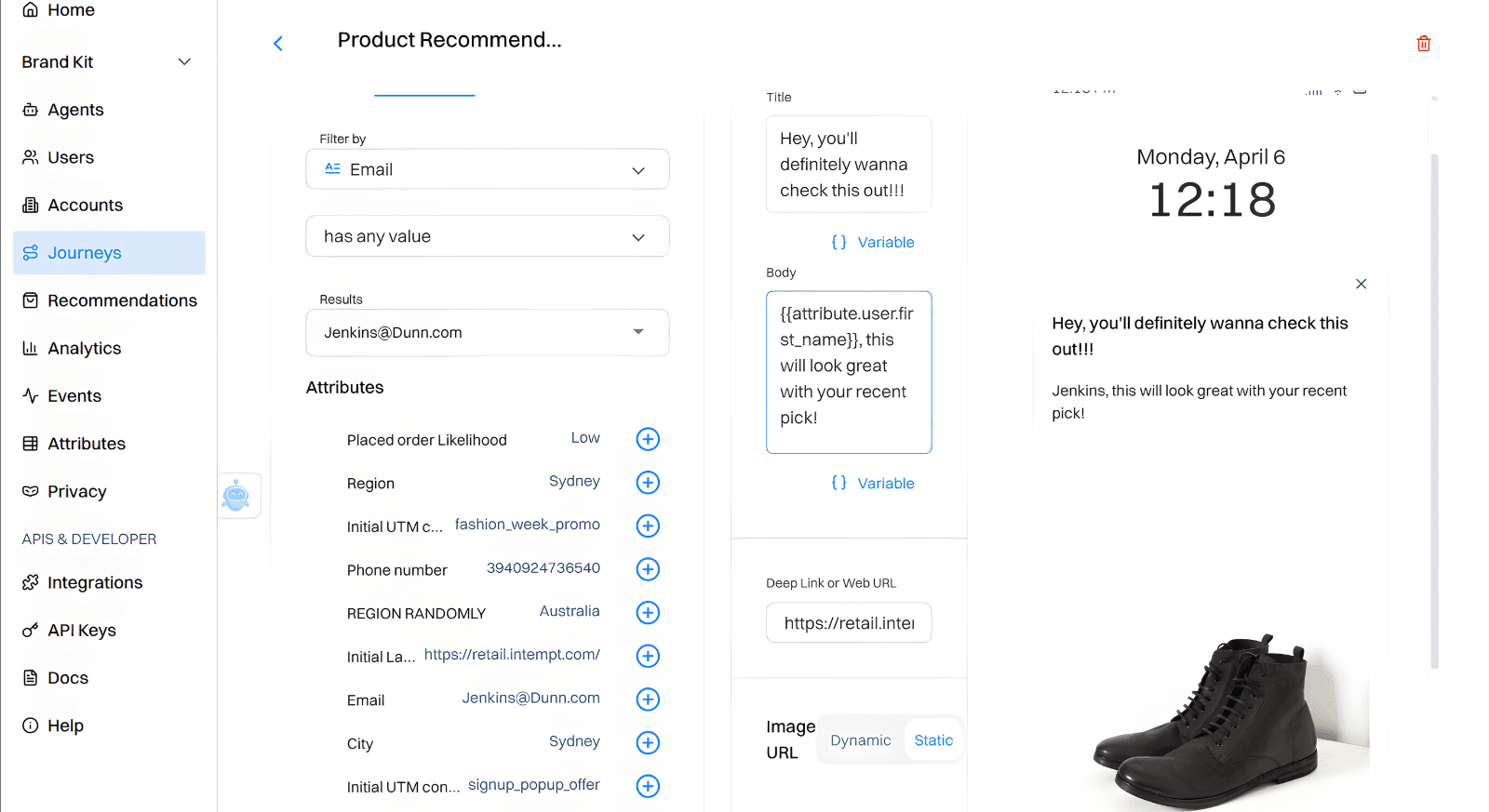 Browse abandonment flow setup: Build the journey1