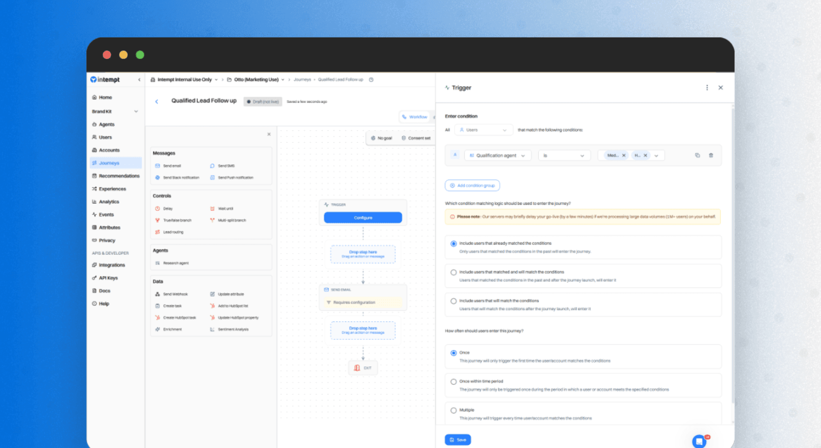 Prospecting workflow setup: Create Automated Journeys