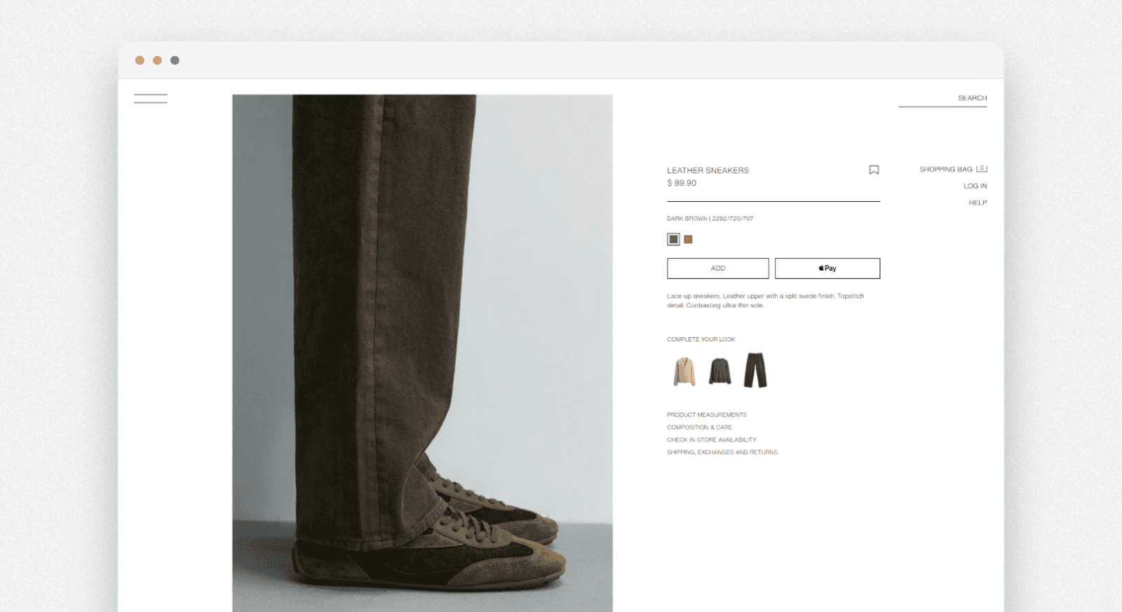 Zara's Visual Discovery example