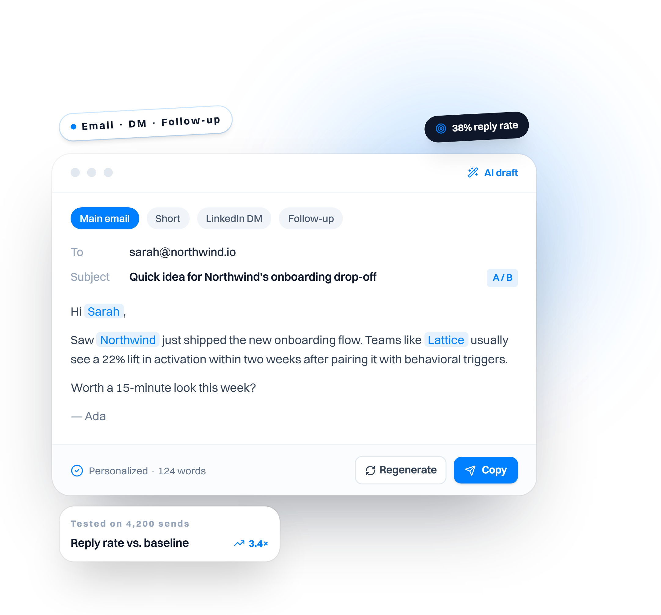 AI Sales Email Generator preview